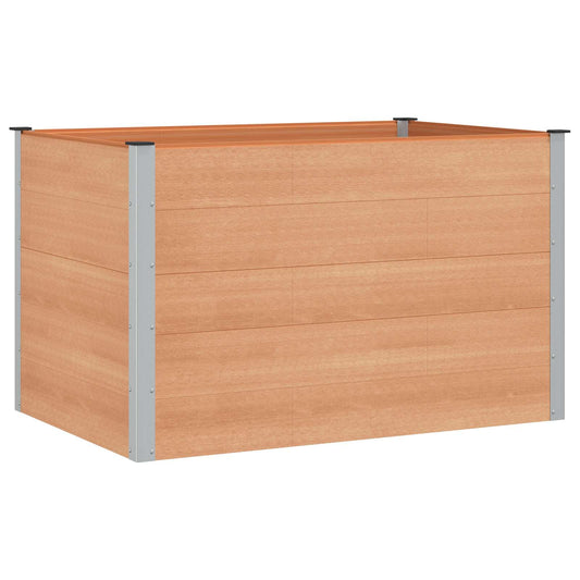 vidaXL Υπερυψωμένη Ζαρντινιέρα Καφέ 150 x 100 x 91 cm