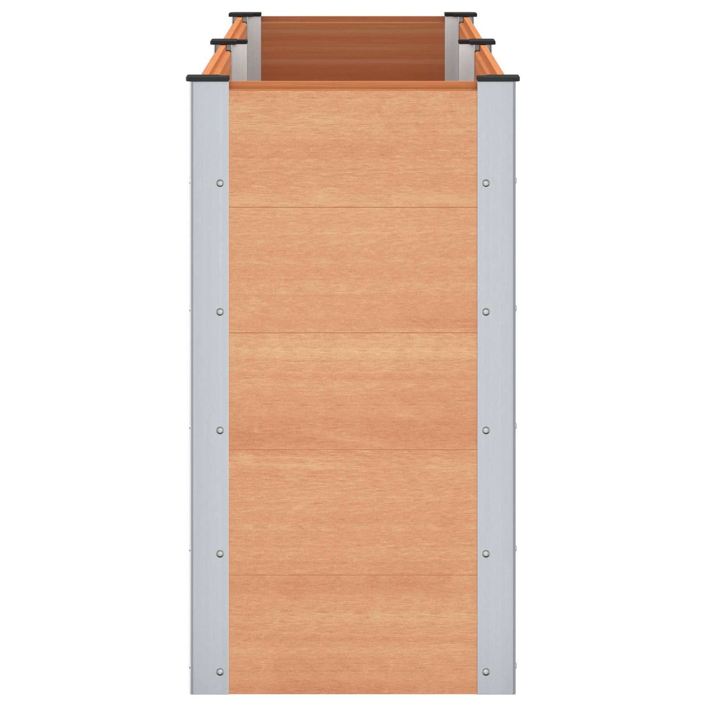 vidaXL Υπερυψωμένη Ζαρντινιέρα Καφέ 200 x 50 x 91 cm