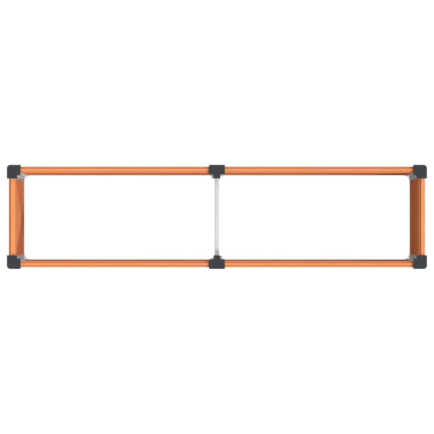 vidaXL Υπερυψωμένη Ζαρντινιέρα Καφέ 200 x 50 x 91 cm