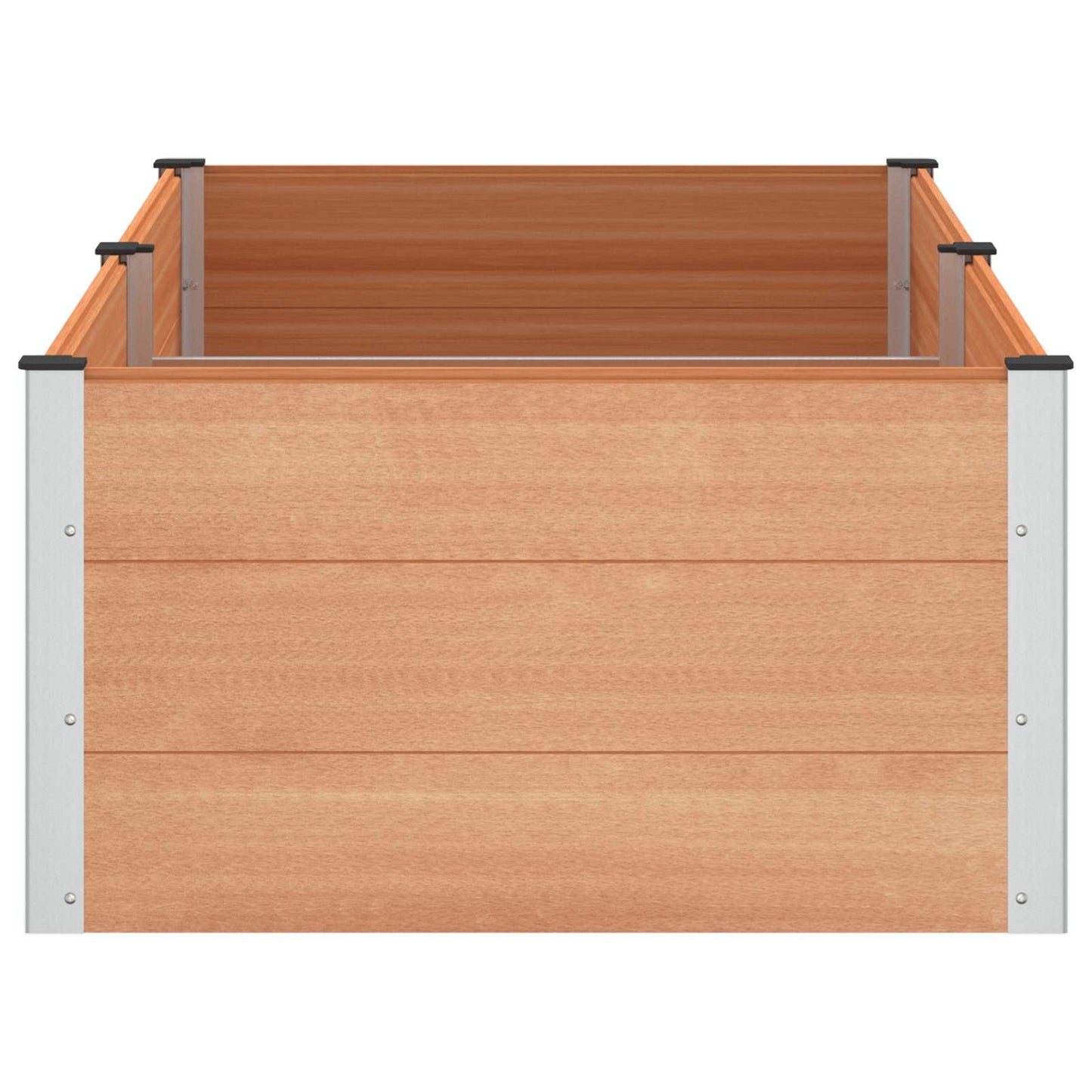 vidaXL Υπερυψωμένη Ζαρντινιέρα Καφέ 200 x 100 x 54 cm
