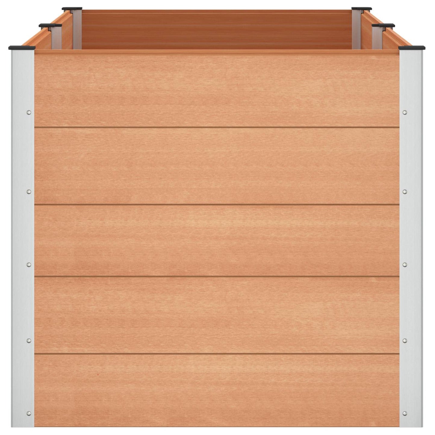 vidaXL Υπερυψωμένη Ζαρντινιέρα Καφέ 200 x 100 x 91 εκ