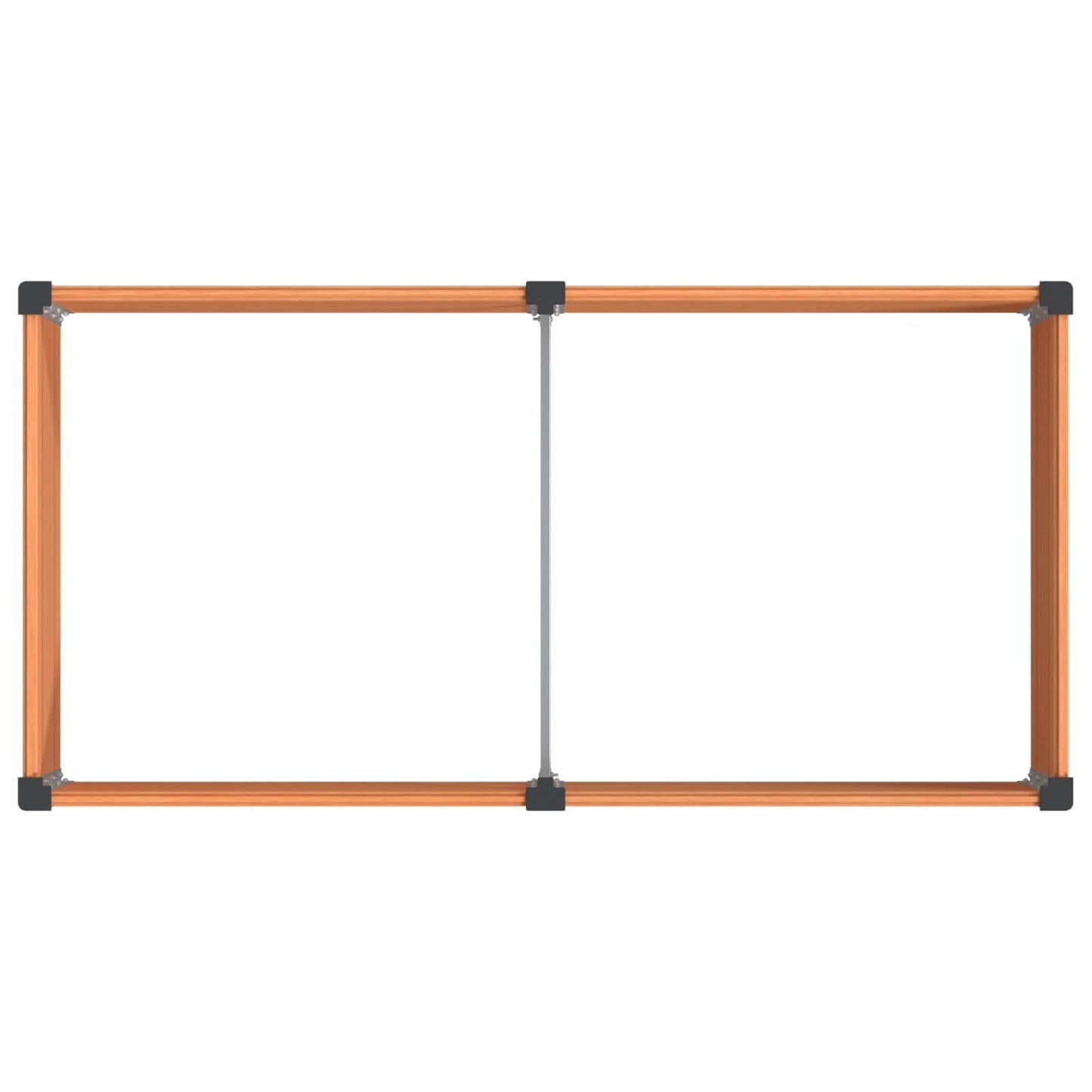 vidaXL Υπερυψωμένη Ζαρντινιέρα Καφέ 200 x 100 x 91 εκ