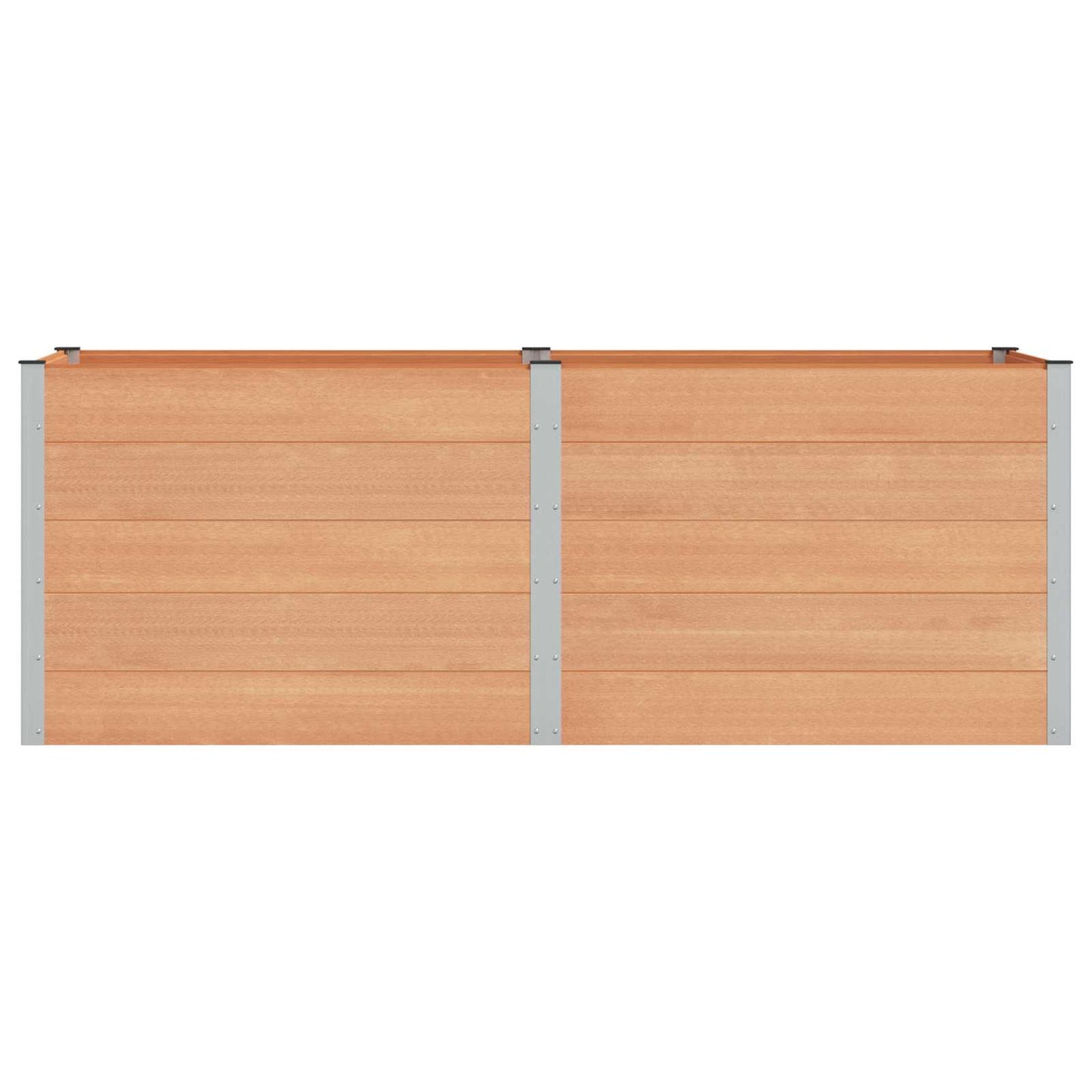 vidaXL Υπερυψωμένη Ζαρντινιέρα Καφέ 250 x 100 x 91 cm