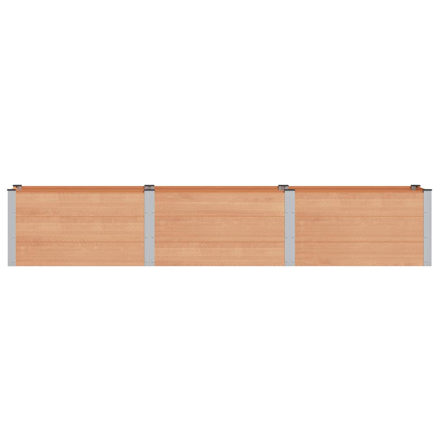vidaXL Υπερυψωμένη Ζαρντινιέρα Καφέ 300 x 50 x 54 cm