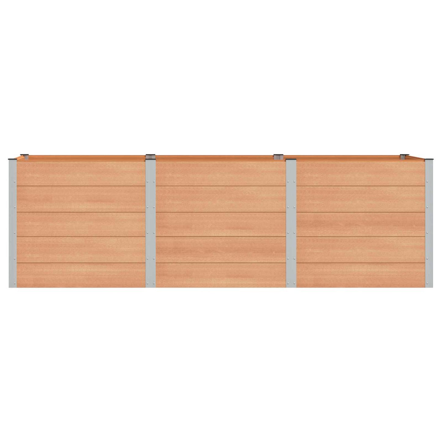 vidaXL Υπερυψωμένη Ζαρντινιέρα Καφέ 300 x 100 x 91 cm