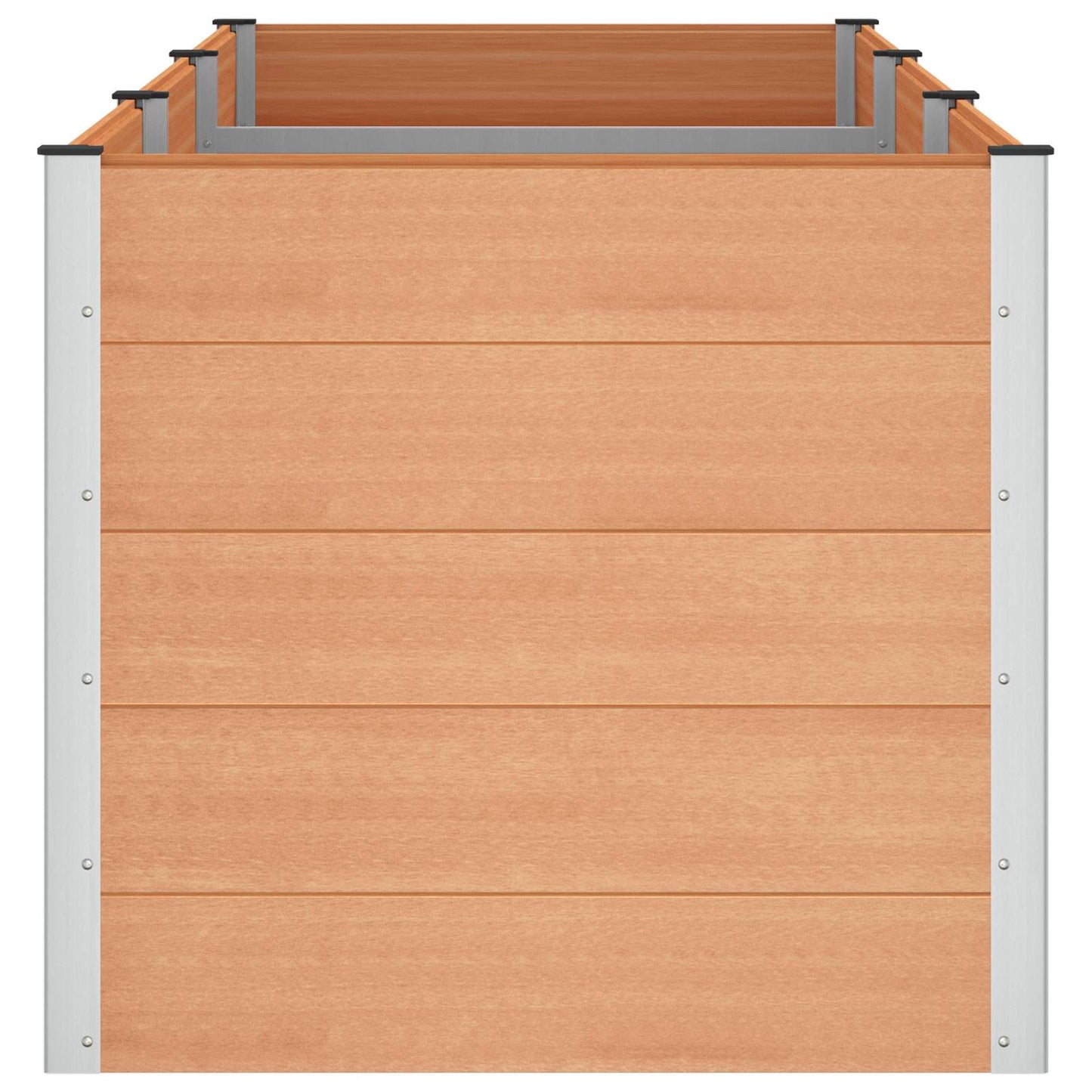 vidaXL Υπερυψωμένη Ζαρντινιέρα Καφέ 300 x 100 x 91 cm
