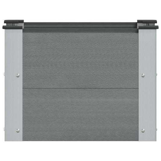 vidaXL Υπερυψωμένη Ζαρντινιέρα Γκρι 50 x 30 x 36 εκ