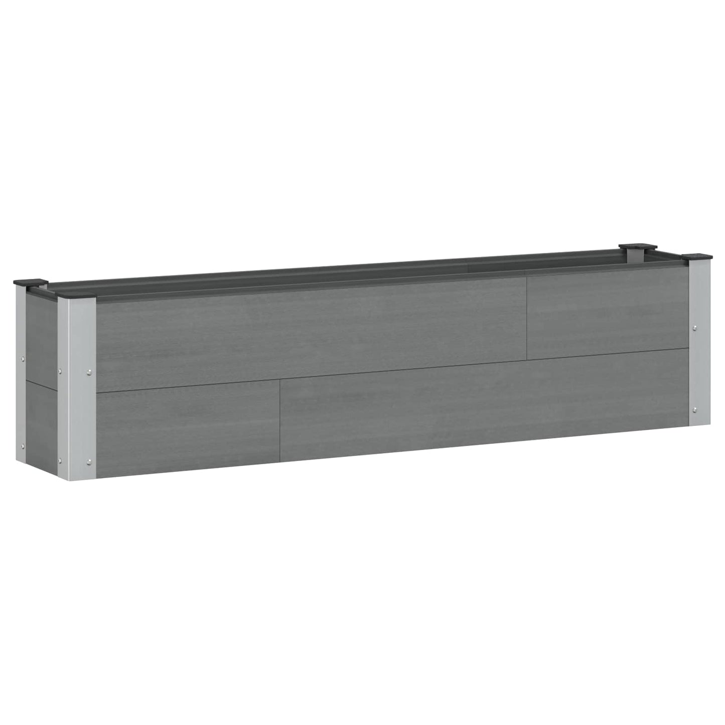 vidaXL Υπερυψωμένη Ζαρντινιέρα Γκρι 150 x 30 x 36 εκ