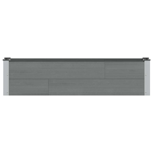vidaXL Υπερυψωμένη Ζαρντινιέρα Γκρι 150 x 30 x 36 εκ