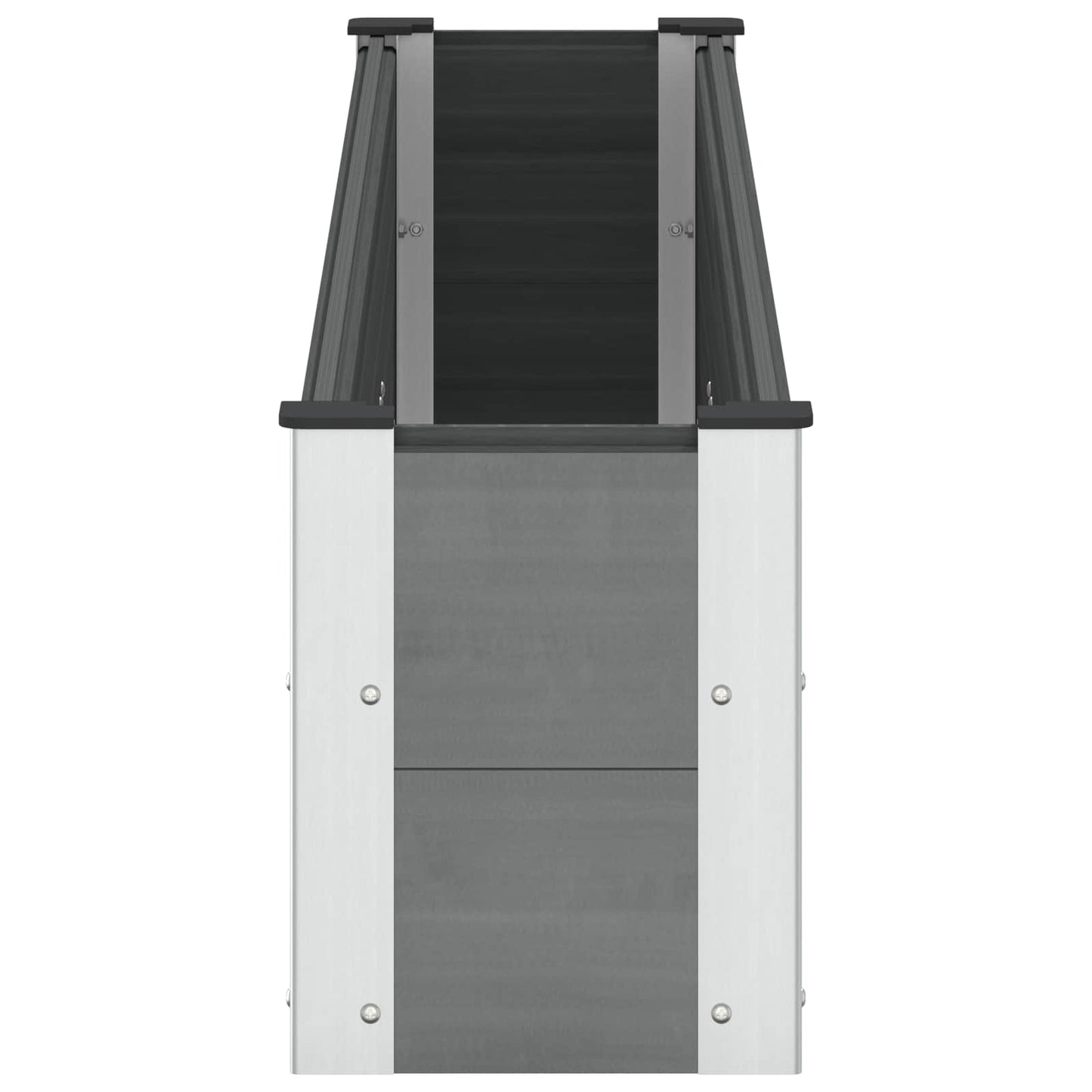 vidaXL Υπερυψωμένη Ζαρντινιέρα Γκρι 200 x 30 x 36 εκ