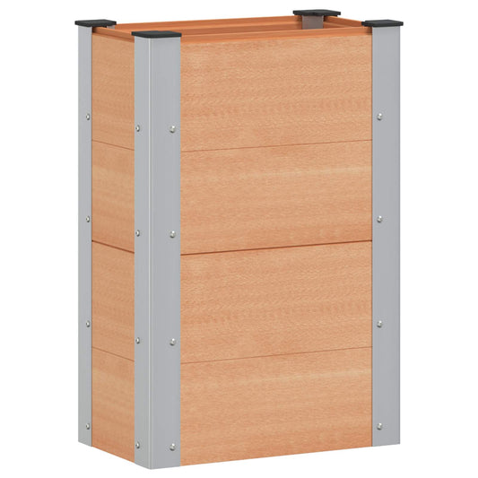vidaXL Υπερυψωμένη Ζαρντινιέρα Καφέ 50 x 30 x 72 εκ