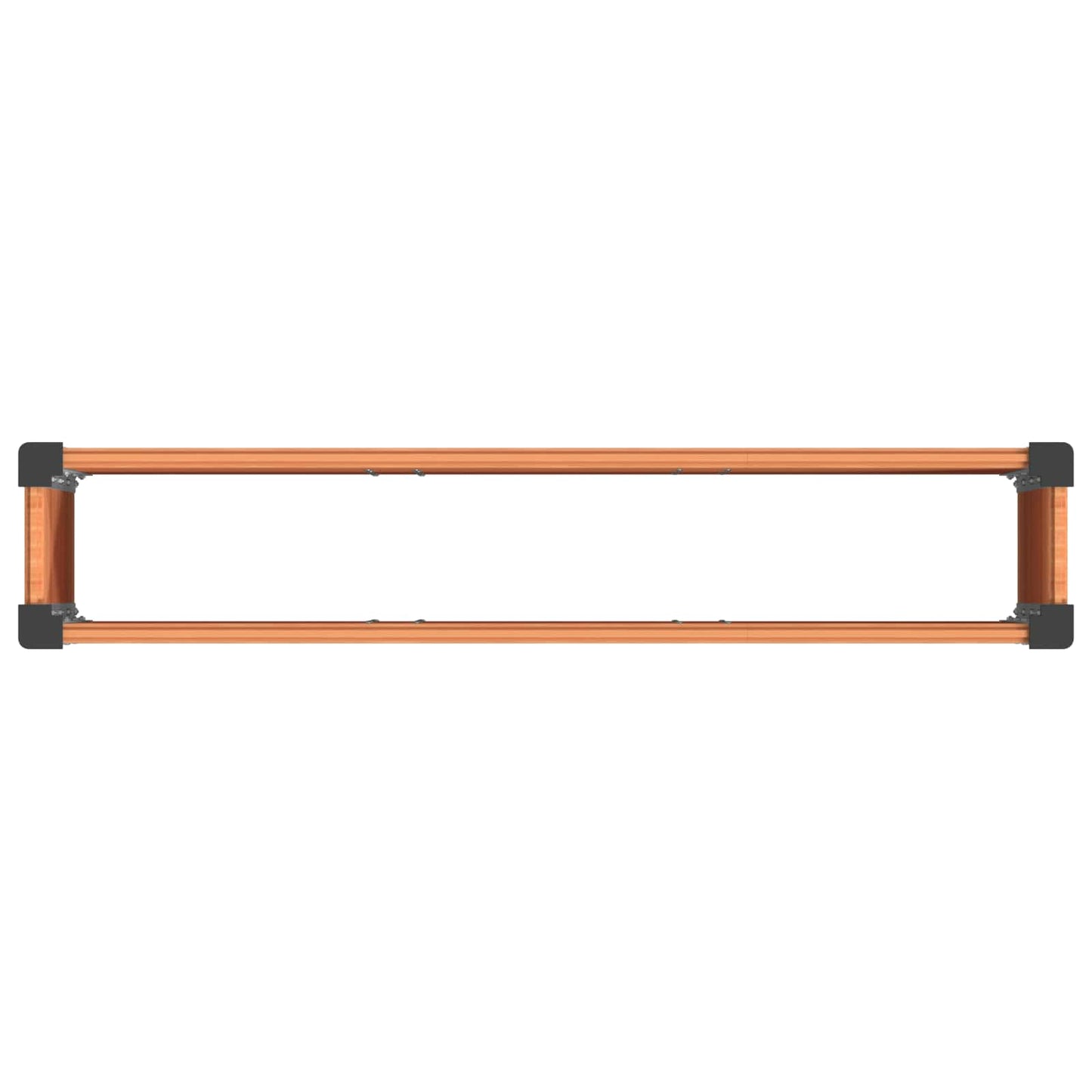 vidaXL Υπερυψωμένη Ζαρντινιέρα Καφέ 150 x 30 x 36 εκ