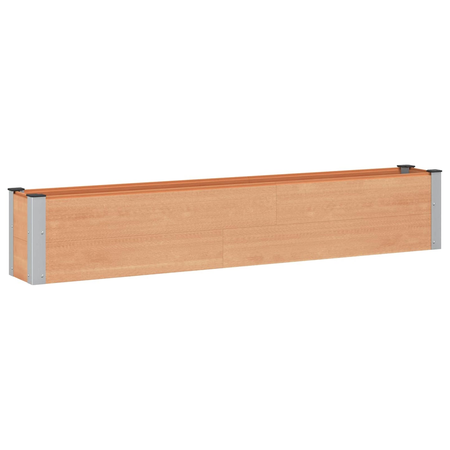 vidaXL Υπερυψωμένη Ζαρντινιέρα Καφέ 200 x 30 x 36 εκ