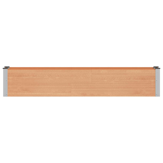 vidaXL Υπερυψωμένη Ζαρντινιέρα Καφέ 200 x 30 x 36 εκ