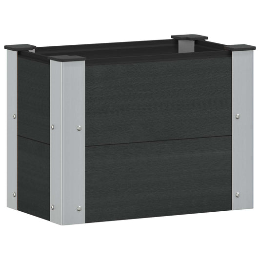 vidaXL Υπερυψωμένη Ζαρντινιέρα Μαύρο 50 x 30 x 36 εκ