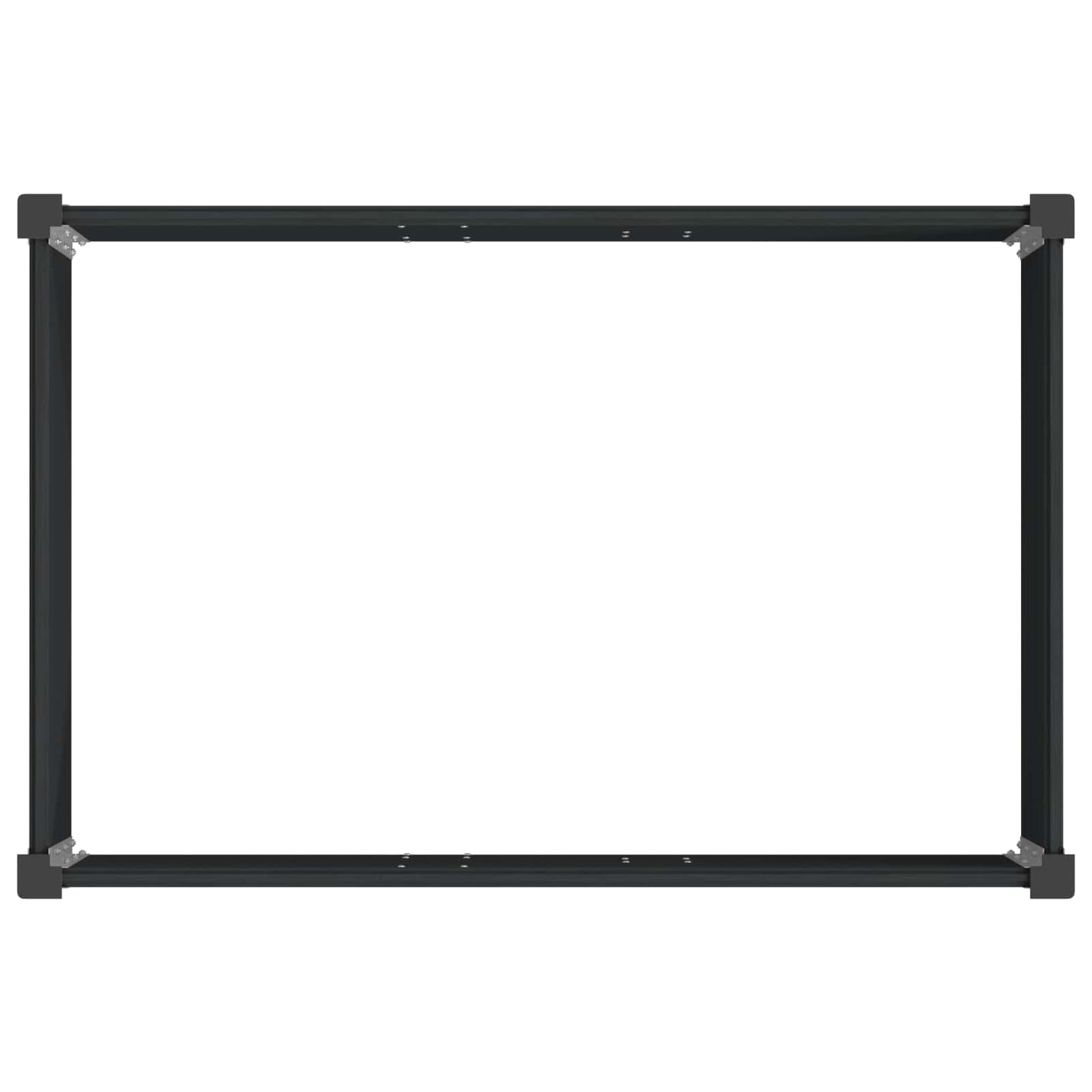 vidaXL Υπερυψωμένη Ζαρντινιέρα Μαύρο 50 x 30 x 36 εκ