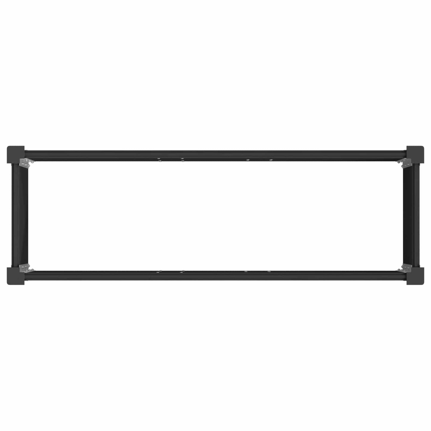 vidaXL Υπερυψωμένη Ζαρντινιέρα Μαύρο 100 x 30 x 36 cm
