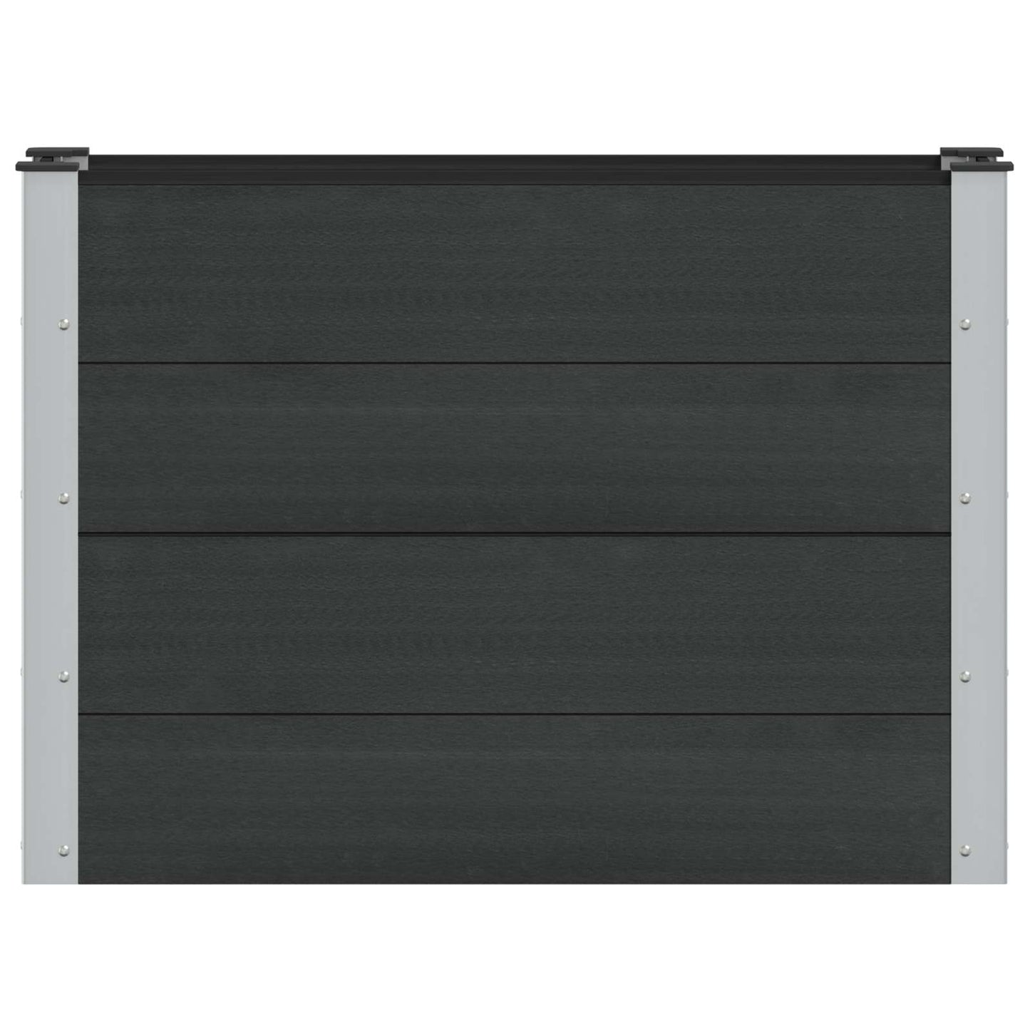 vidaXL Υπερυψωμένη Ζαρντινιέρα Μαύρο 100 x 30 x 72 εκ