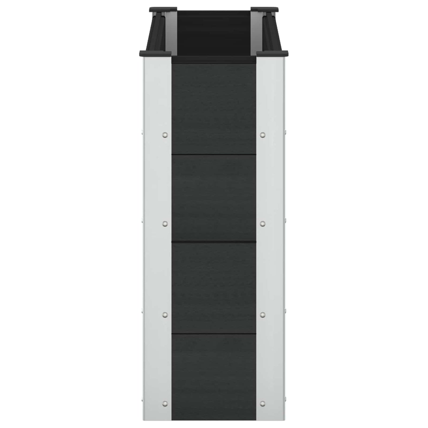 vidaXL Υπερυψωμένη Ζαρντινιέρα Μαύρο 100 x 30 x 72 εκ