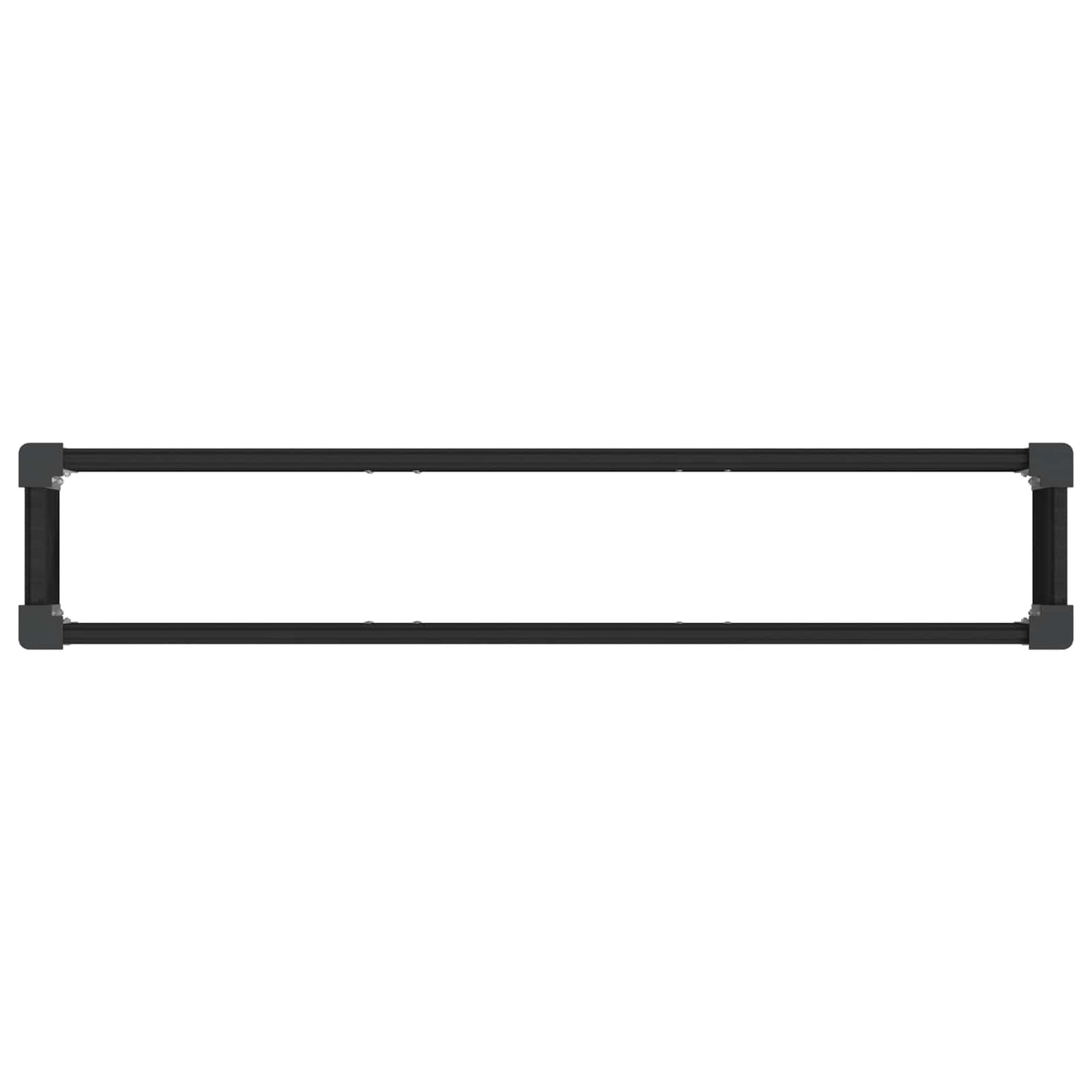 vidaXL Υπερυψωμένη Ζαρντινιέρα Μαύρο 150 x 30 x 36 εκ