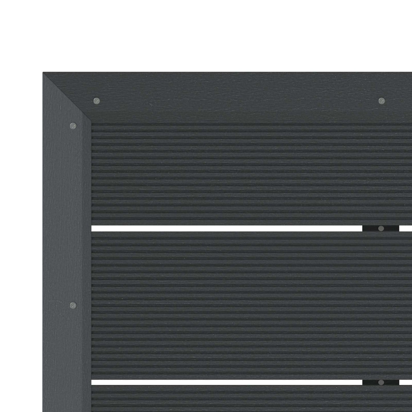 vidaXL Πλάκα βάσης ντουζιέρας Μαύρο 101 x 63 x 5,5 εκ. WPC