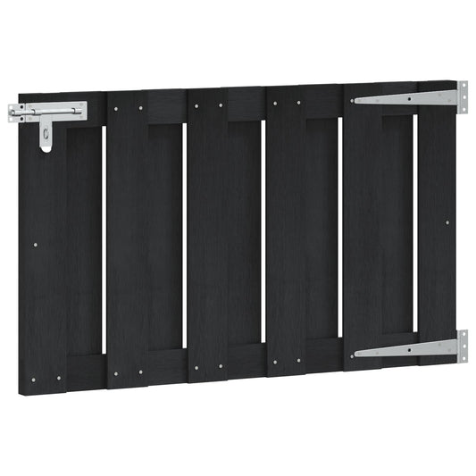 vidaXL Πύλη Κήπου 100 x 60 cm WPC και Αλουμίνιο Μαύρο