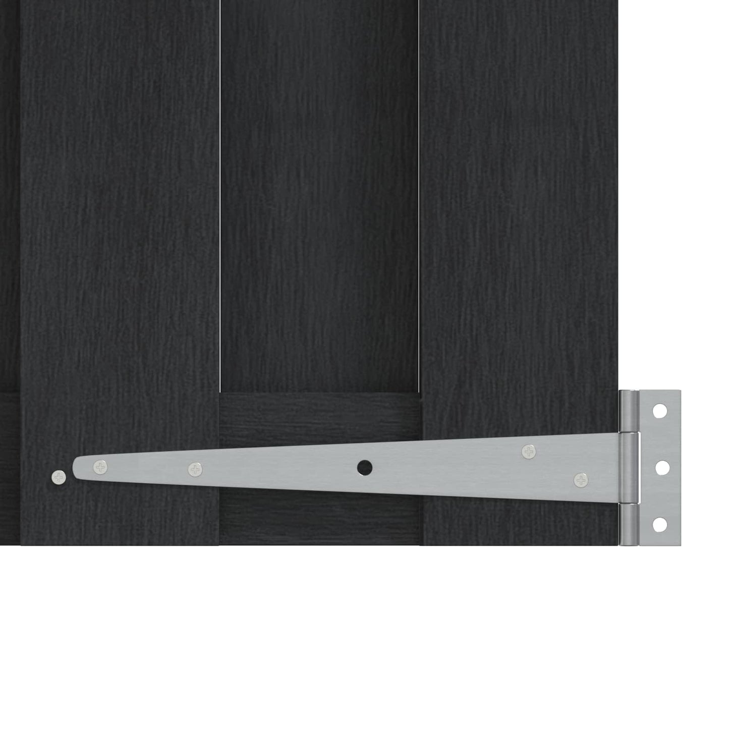 vidaXL Πύλη Κήπου 100 x 80 cm WPC και Αλουμίνιο Μαύρο