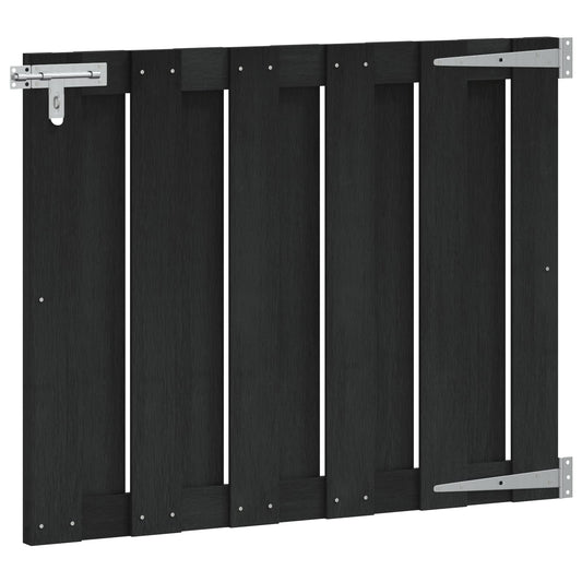 vidaXL Πύλη Κήπου 100 x 80 cm WPC και Αλουμίνιο Μαύρο