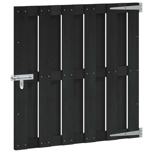 vidaXL Πύλη Κήπου 100 x 100 cm WPC και Αλουμίνιο Μαύρο