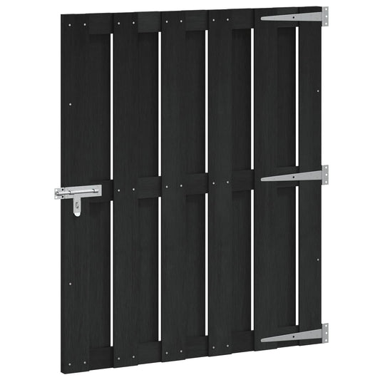 vidaXL Πύλη Κήπου 100 x 112 cm WPC και Αλουμίνιο Μαύρο
