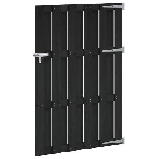 vidaXL Πύλη Κήπου 100 x 150 cm WPC και Αλουμίνιο Μαύρο
