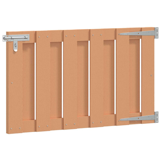 vidaXL Πύλη Κήπου 100 x 60 cm WPC και Αλουμίνιο Καφέ