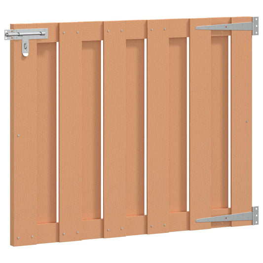 vidaXL Πύλη Κήπου 100 x 80 cm WPC και Αλουμίνιο Καφέ