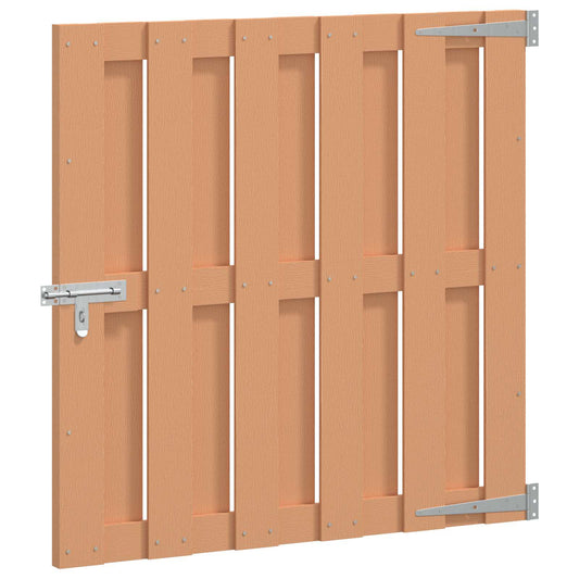 vidaXL Πύλη Κήπου 100 x 100 cm WPC και Αλουμίνιο Καφέ