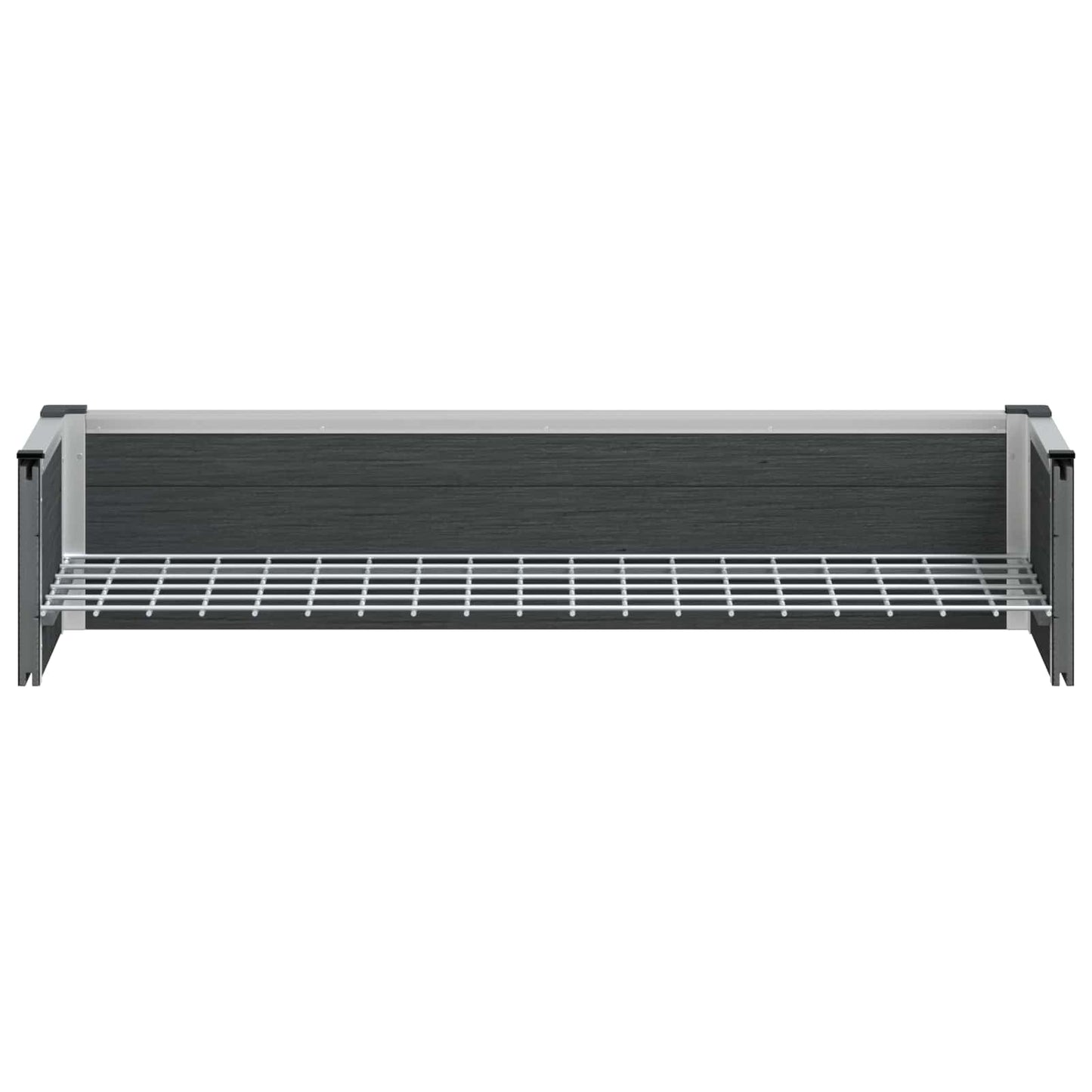 vidaXL Υπερυψωμένη Ζαρντινιέρα Γκρι 100 x 30 x 22 εκ WPC και Αλουμίνιο