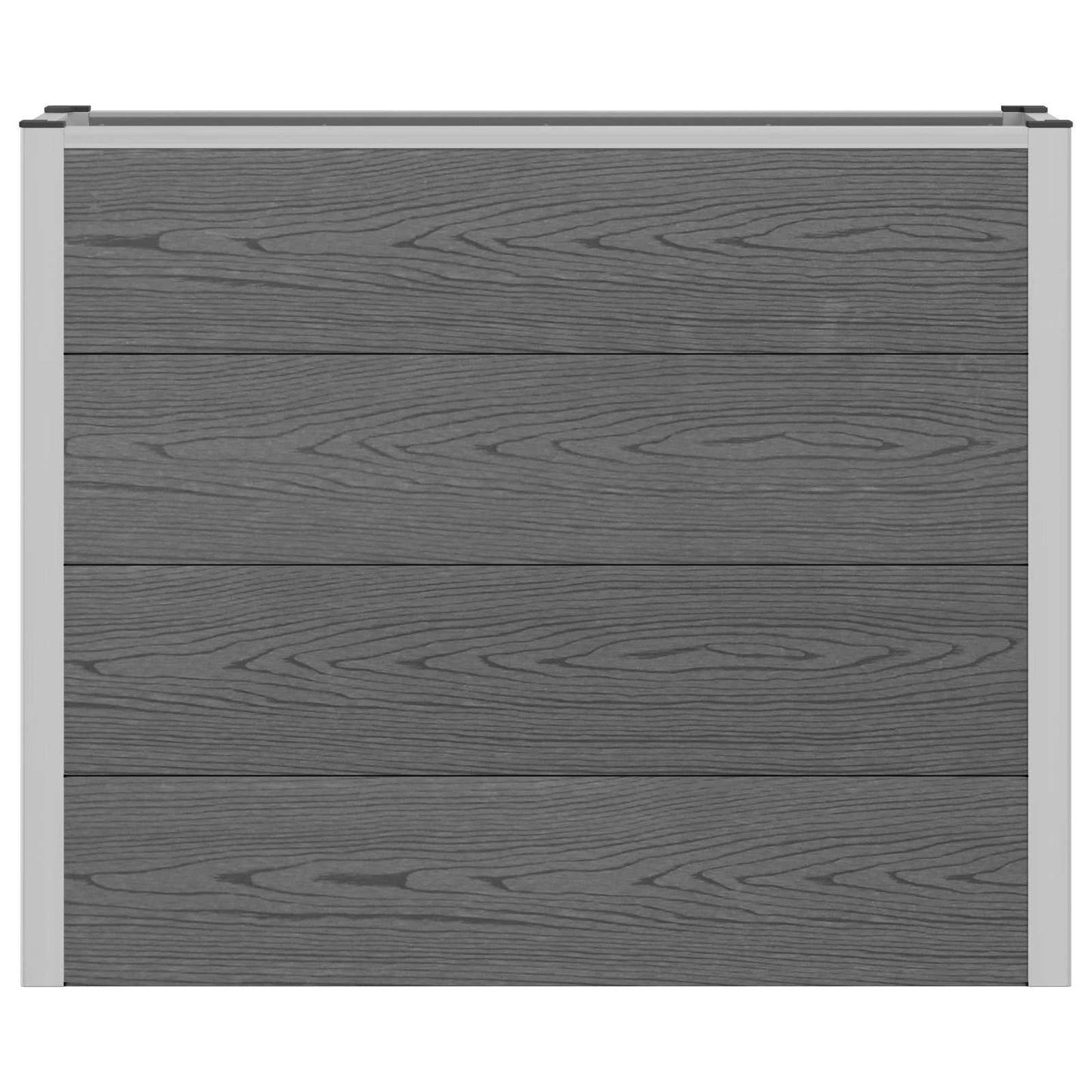 vidaXL Υπερυψωμένη Ζαρντινιέρα Γκρι 100 x 30 x 22 εκ WPC και Αλουμίνιο