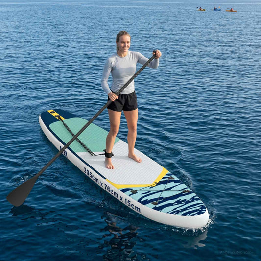 vidaXL Φουσκωτή σανίδα SUP APEX 305 x 76 x 15 cm Μπλε για