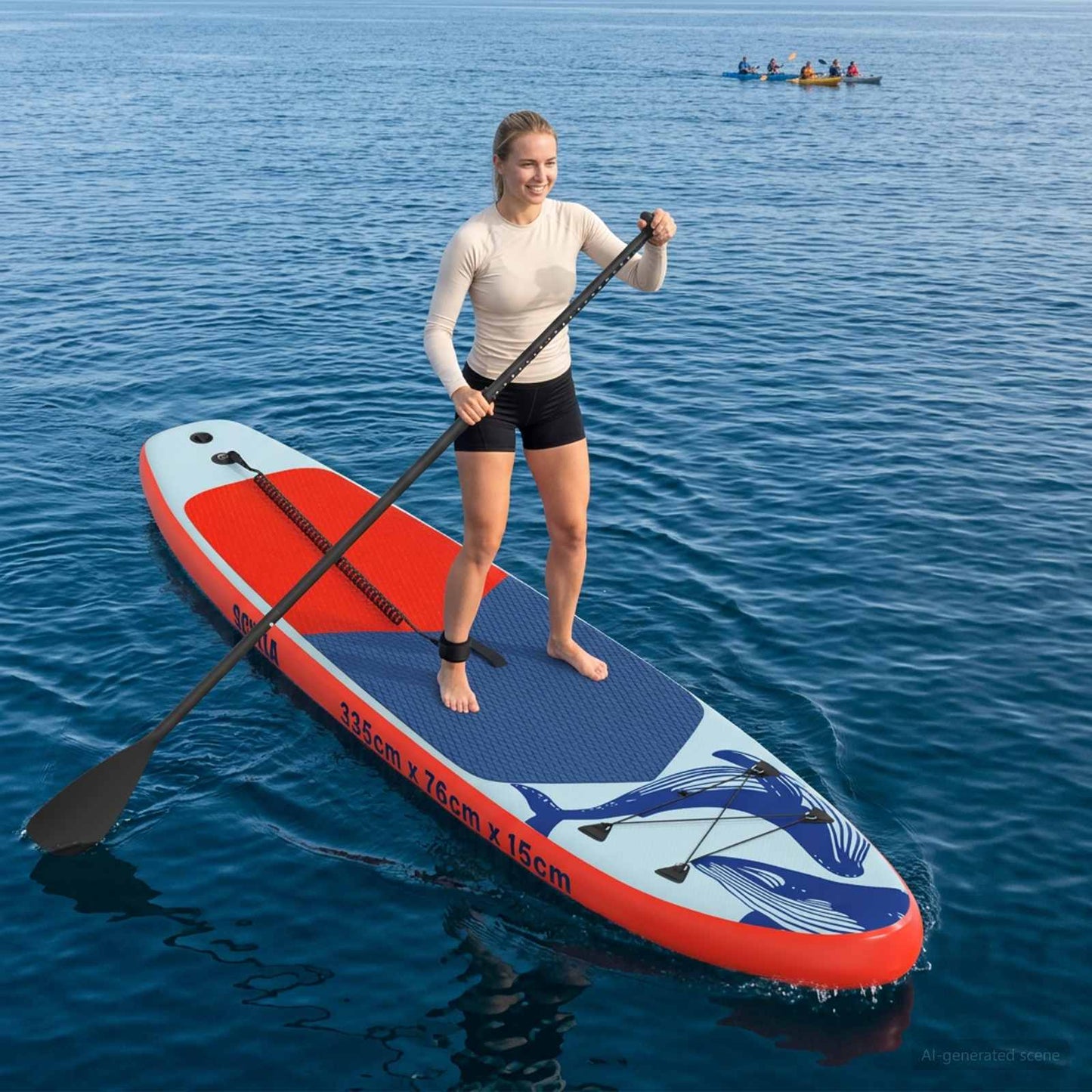vidaXL Φουσκωτή σανίδα SUP SCYLLA 335 x 76 x 15 εκ. Μπλε για