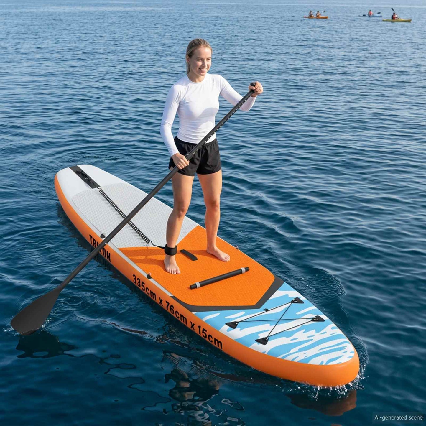 vidaXL SUP Board με κάθισμα 2 σε 1 TRITON 335 x 76 x 15 εκ. Μπλε