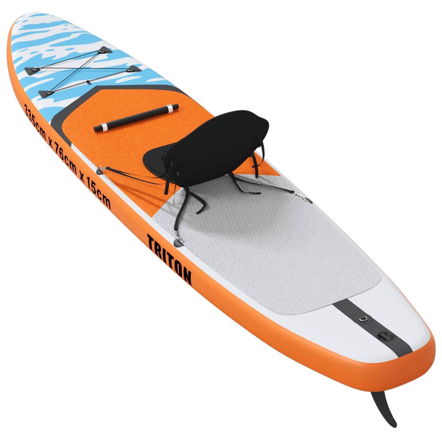 vidaXL SUP Board με κάθισμα 2 σε 1 TRITON 335 x 76 x 15 εκ. Μπλε