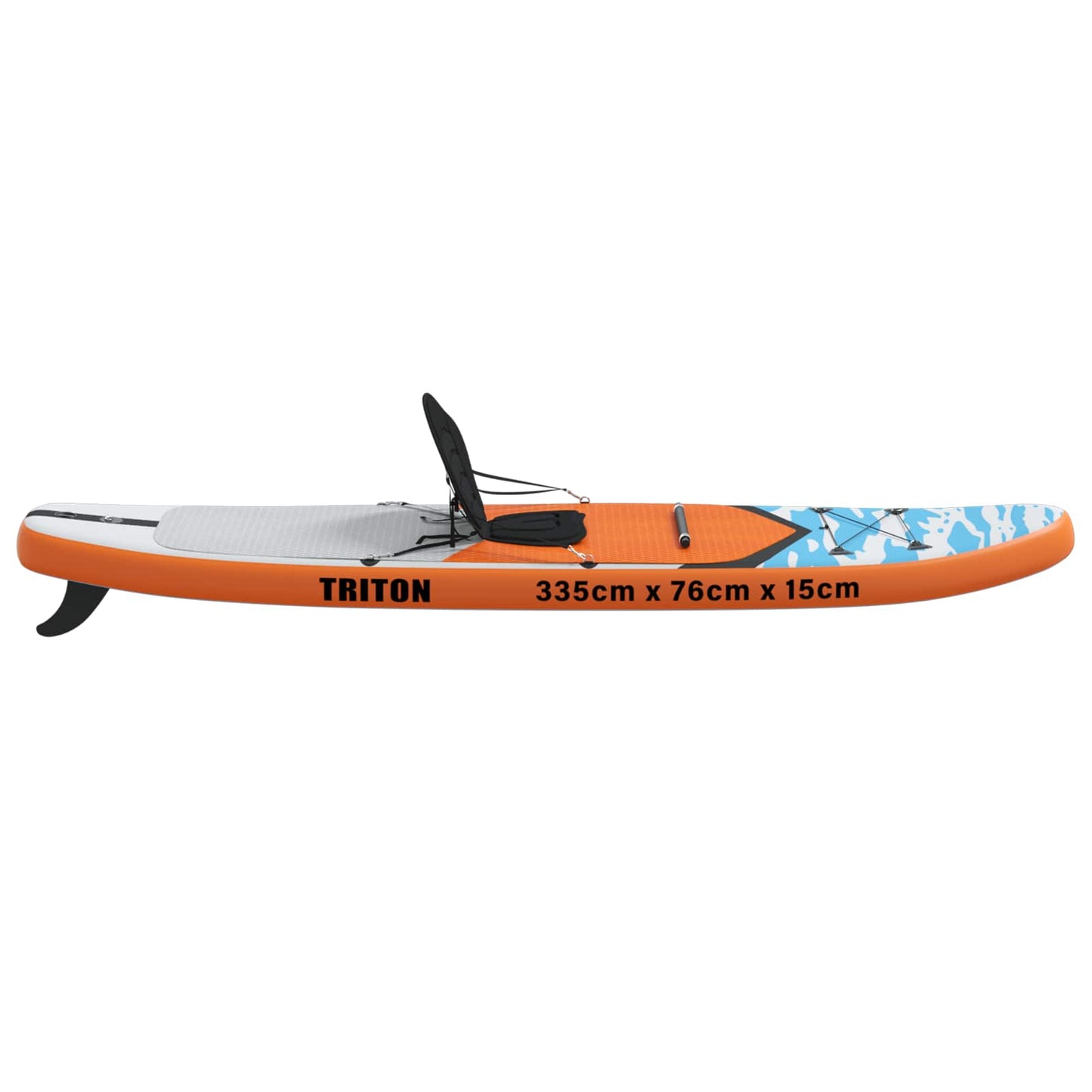vidaXL SUP Board με κάθισμα 2 σε 1 TRITON 335 x 76 x 15 εκ. Μπλε