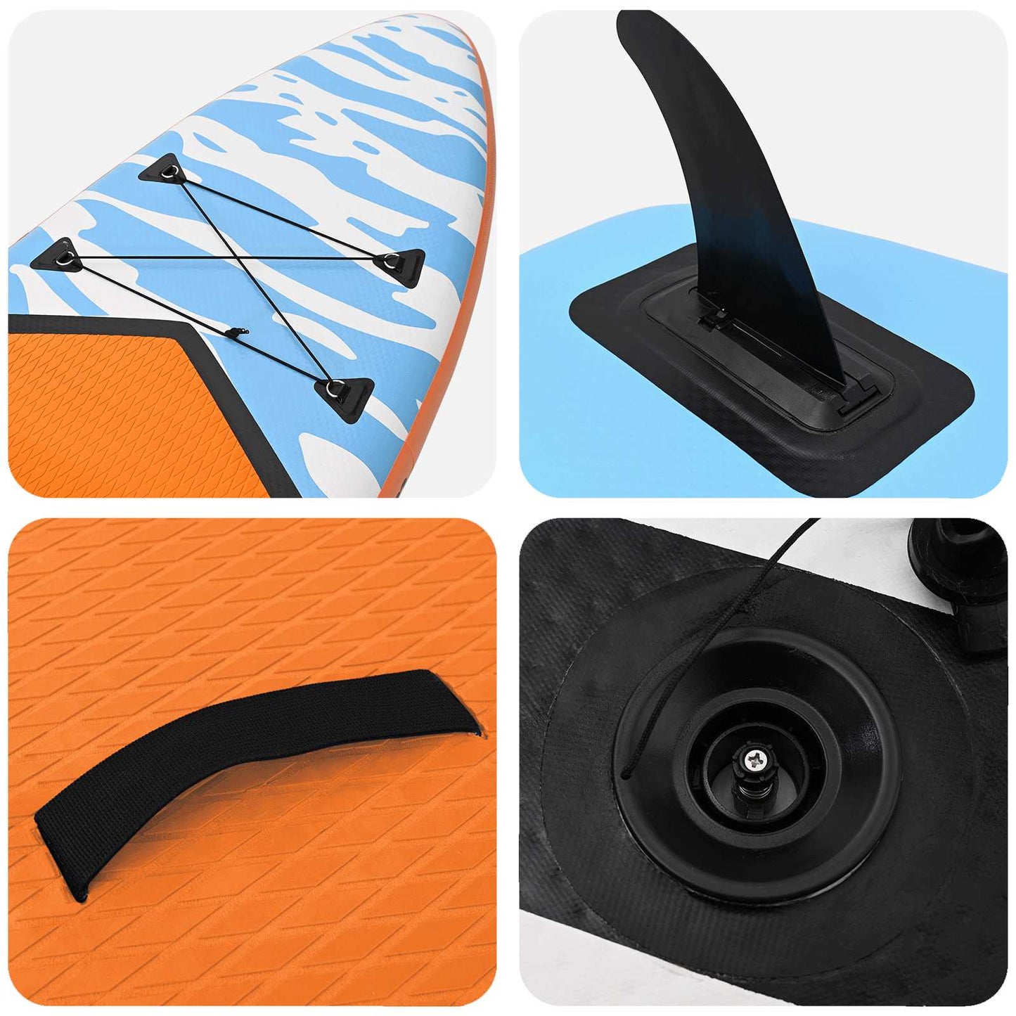 vidaXL SUP Board με κάθισμα 2 σε 1 TRITON 366 x 81 x 15 εκ Μπλε