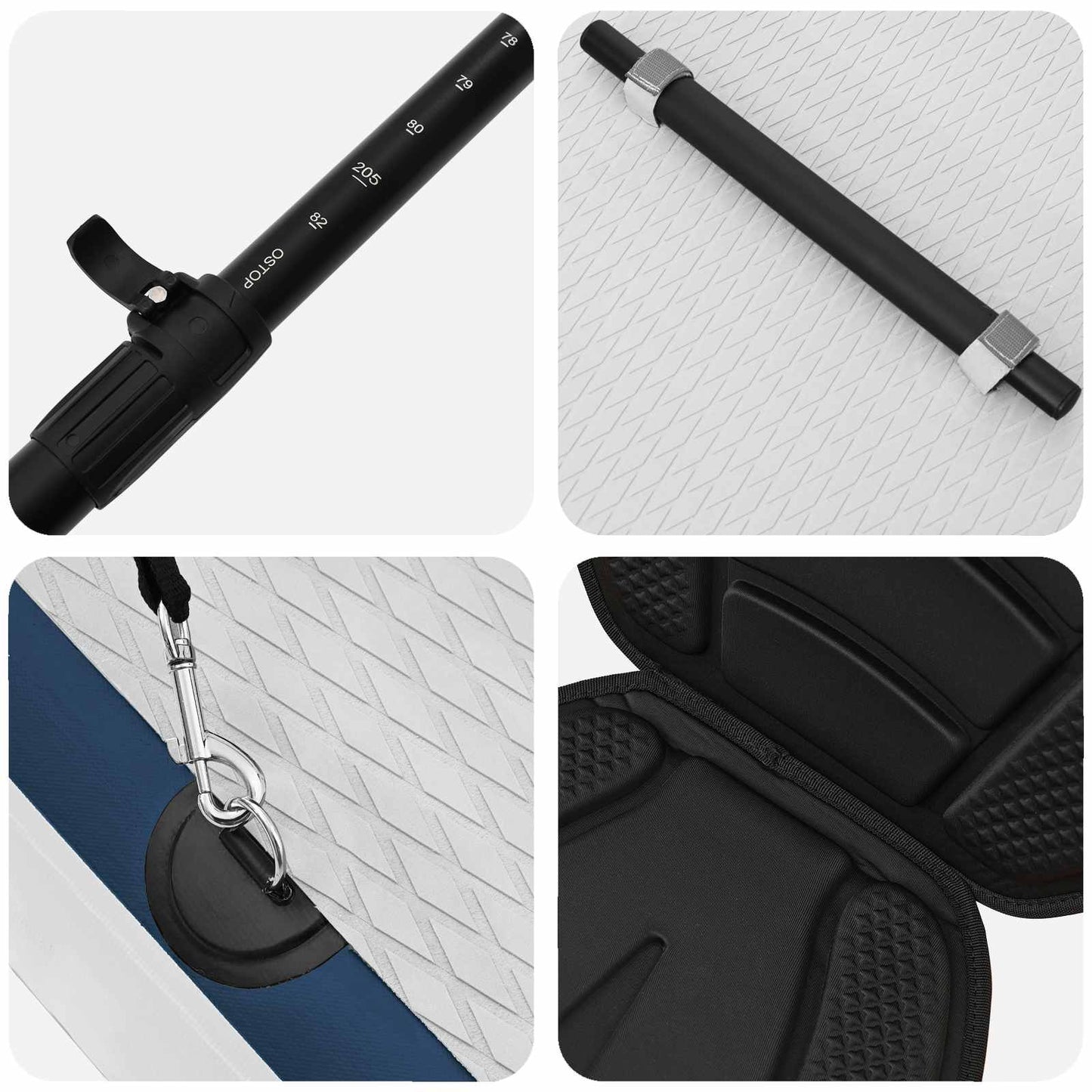 vidaXL SUP Board με κάθισμα 2 σε 1 APEX 366 x 81 x 15 εκ Μπλε για