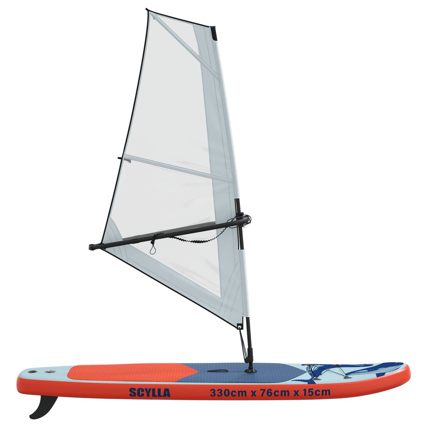 vidaXL Φουσκωτό SUP Board με Ιστιοφορία SCYLLA 330 x 76 x 15 εκ Μπλε