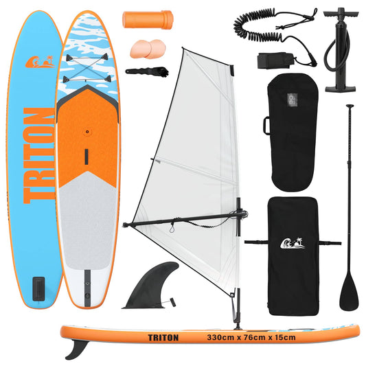 vidaXL Φουσκωτό SUP Board με Ιστιοφορία TRITON 330 x 76 x 15 εκ Μπλε