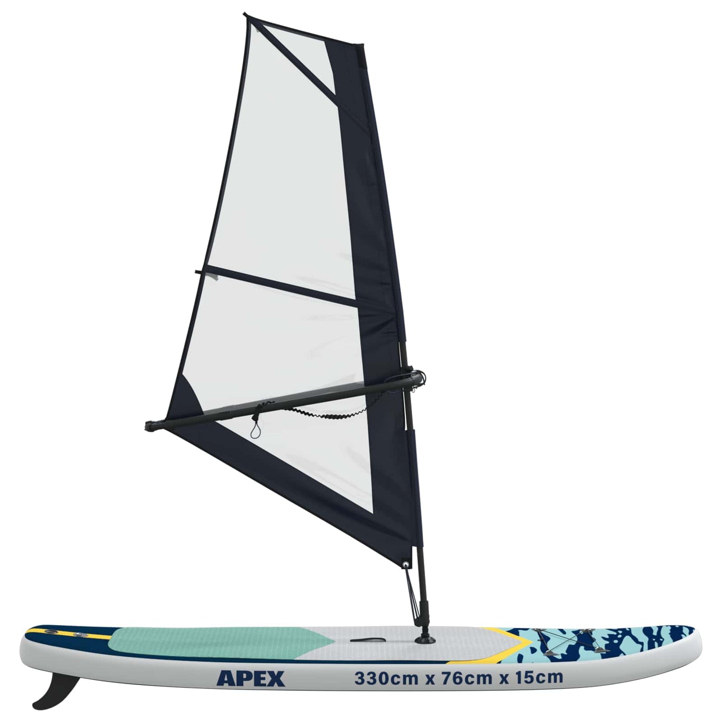vidaXL Φουσκωτό SUP Board με Ιστιοφορία APEX 330 x 76 x 15 εκ Μπλε