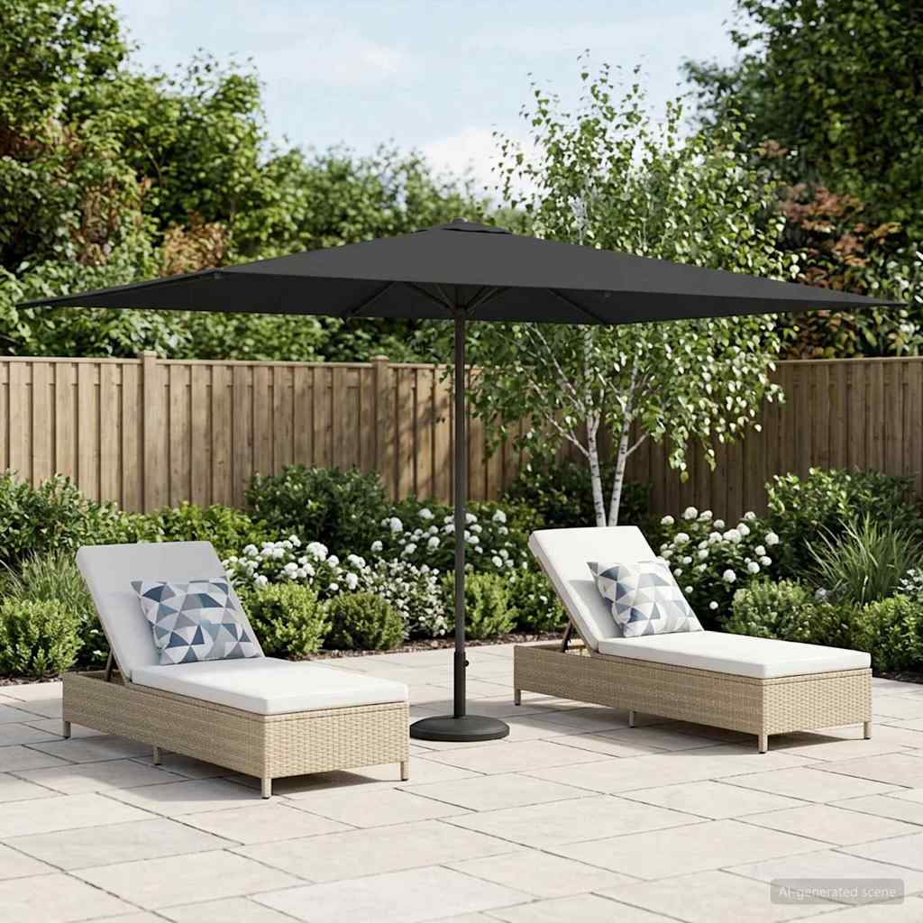 vidaXL Ομπρέλα Κήπου 200 x 300 cm Πολυεστέρας Ορθογώνιος Ανθρακί