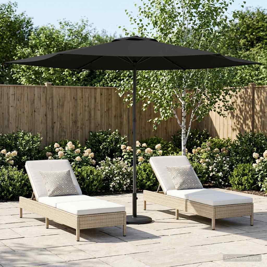 vidaXL Ομπρέλα Κήπου 300 x 300 cm Πολυεστέρας Ορθογώνιος Ανθρακί