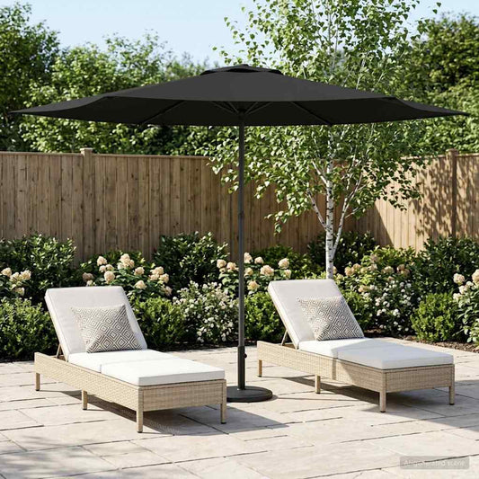 vidaXL Ομπρέλα Κήπου 300 x 300 cm Πολυεστέρας Ορθογώνιος Ανθρακί