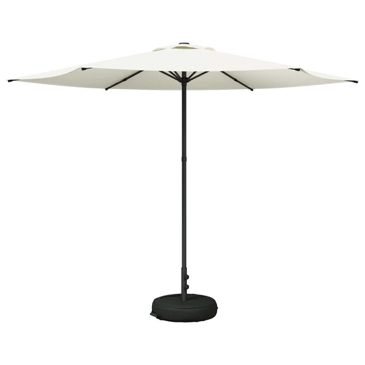 vidaXL Ομπρέλα Κήπου με Βάση 300 x 300 cm Πολυεστέρας Ορθογώνιος Κρεμ